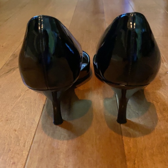 Zara Patent Leather Black Shoe Sz 39 - Picture 7 of 11